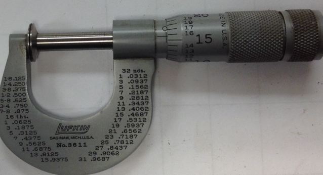 0" - 1" ... LUFKIN DICS MICROMETERS